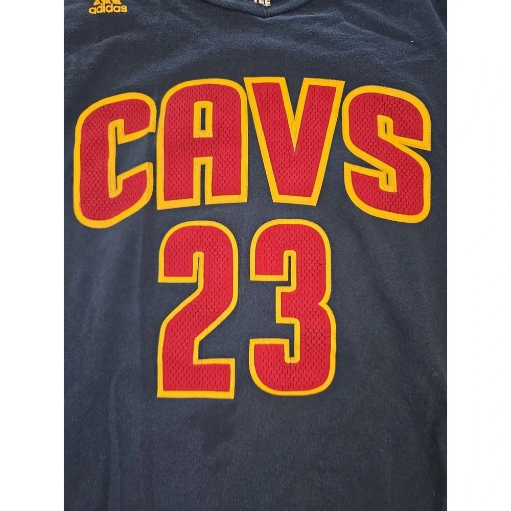 Adidas The Go To Tee NBA Cleveland Cavaliers Cavs Lebron James #23 Shirt Mens 2X